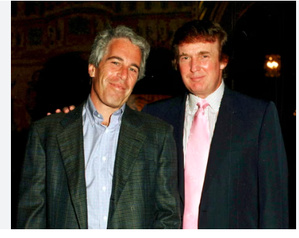 Donald Trump (d.) et Jeffrey Epstein Donald Trump (d.) et Jeffrey Epstein