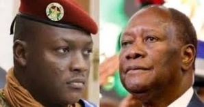 Le capitaine-président Ibrahim Traoré (g.) et le président ivoirien Alassane Ouattara Le capitaine-président Ibrahim Traoré (g.) et le président ivoirien Alassane Ouattara