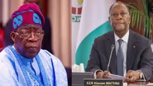 Le Nigérian Ahmed Bola Tinubu et l'Ivoirien Alassane Ouattara