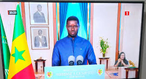Le président Diomaye Faye Le président Diomaye Faye