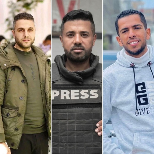 Les trois journalistes palestiniens tués par Israël à Gaza le 21 janvier 2026