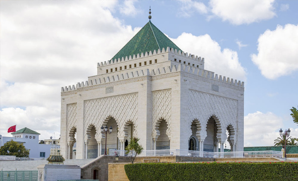 Le mausolée de Mohamed V, grand-père du roi Mohamed VI