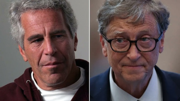 Jeffrey Epstein (g.) et Bill Gates, le fondateur de Microsoft Jeffrey Epstein (g.) et Bill Gates, le fondateur de Microsoft