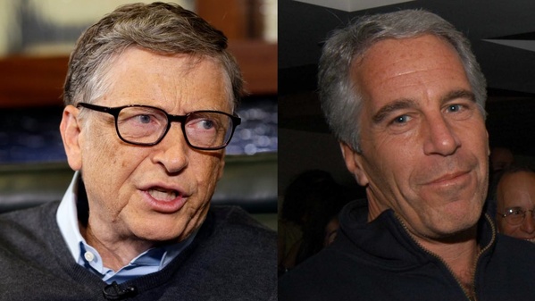 Le fondateur de Microsoft Bill Gates (g.) et le criminel sexuel défunt Jeffrey Epstein Le fondateur de Microsoft Bill Gates (g.) et le criminel sexuel défunt Jeffrey Epstein