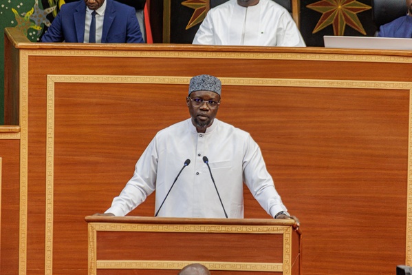 Ousmane Sonko à l'assemblée nationale le 24 février 2026 Ousmane Sonko à l'assemblée nationale le 24 février 2026