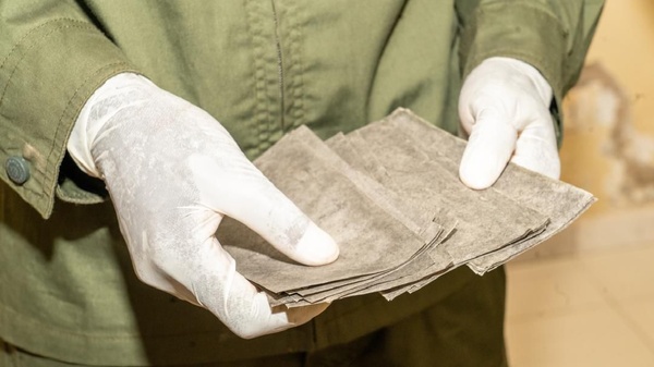 Les billets noirs saisis par la douane (photo DGD) Les billets noirs saisis par la douane (photo DGD)