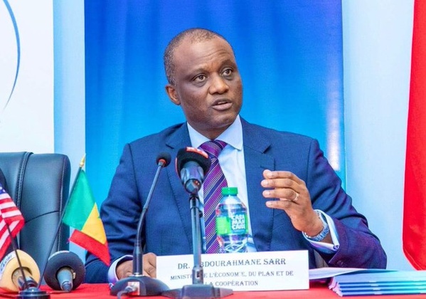 Abdourahmane Sarr, ministre de l'Economie du Plan et de la Coopération. Abdourahmane Sarr, ministre de l'Economie du Plan et de la Coopération.
