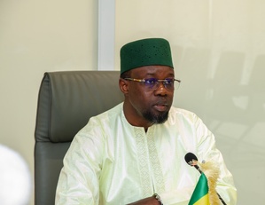 Ousmane Sonko, président de l'assemblée nationale, le 5 juin 2026 Ousmane Sonko, président de l'assemblée nationale, le 5 juin 2026