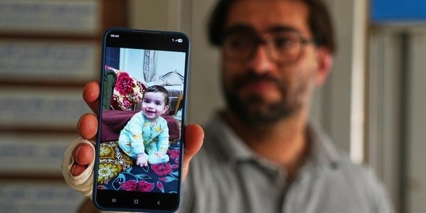 Le bébé Sam Fahd Abu Haikal, 7 mois, tué le 8 juin 2026 d'une balle dans la tête par l'armée israélienne à Hebron, en Cisjordanie occupée.