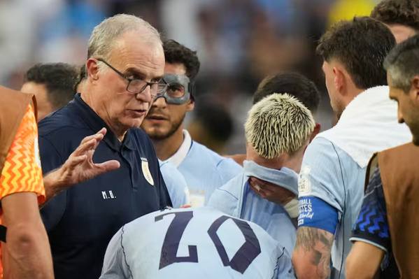 L'Argentin Marcelo Bielsa, sélectionneur de la Céleste uruguayenne
