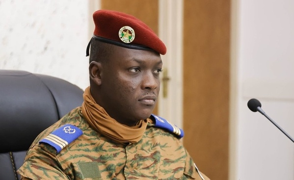 Le capitaine Ibrahim Traoré, chef de l'Etat burkinabè