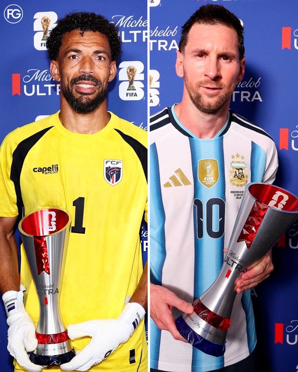 Vozinha (g.) et Messi Vozinha (g.) et Messi