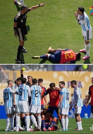 La violence systémique des joueurs argentins lors de la finale de la Coupe du monde face à l'Espagne a ému la planète entière.