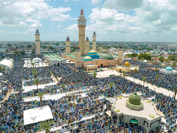 Une vue aérienne de Touba lors du Grand Magal 2026 (photo RTS)