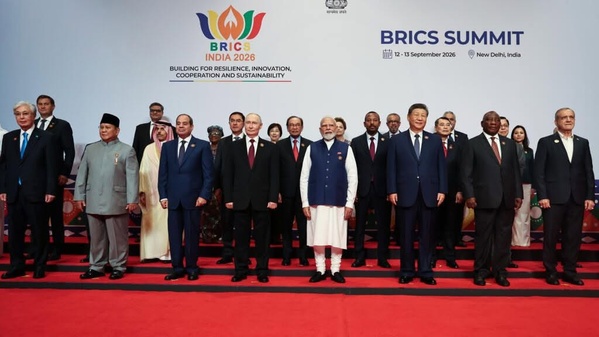 Réunis en Inde, les dirigeants des Brics font l'éloge de leur coopération Réunis en Inde, les dirigeants des Brics font l'éloge de leur coopération