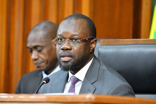 Ousmane Sonko, président de l'Assemblée nationale Ousmane Sonko, président de l'Assemblée nationale