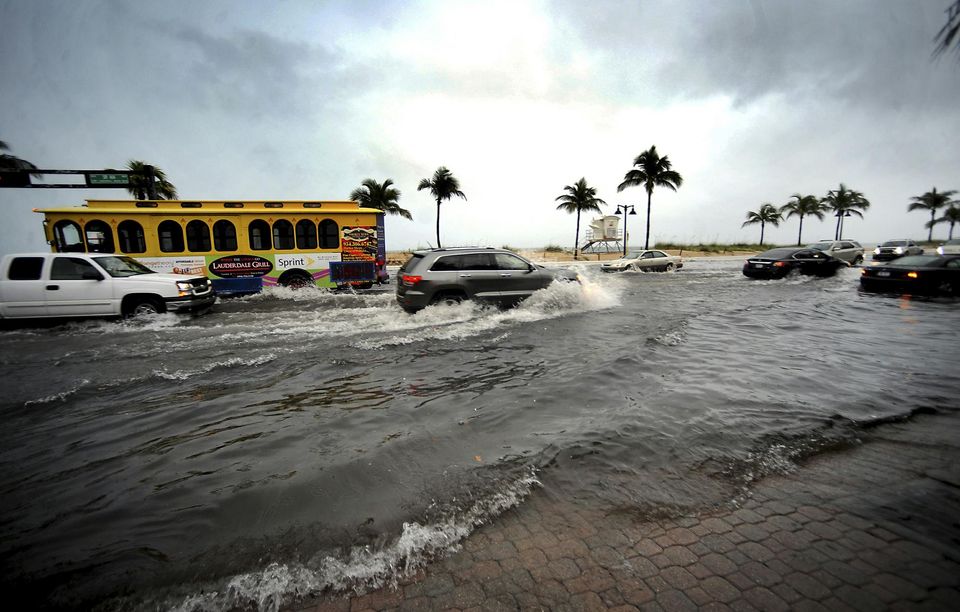 Inondations en Floride après le passage de l'ouragan Hermine