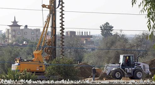 Israël construit un mur souterrain à sa frontière avec Gaza