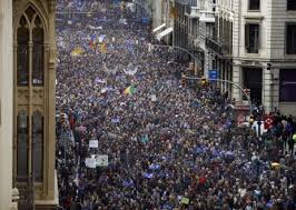 160.000 manifestants à Barcelone pour l'accueil des réfugiés en Espagne (police)