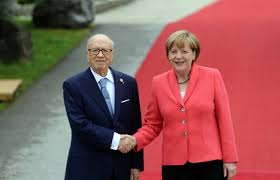 Béji Caid Essebsi et Angela Merkel