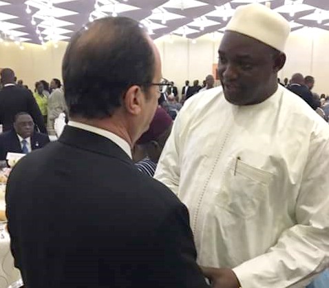 Palais de l’Elysée : Adama Barrow invité de François Hollande ce 15 mars