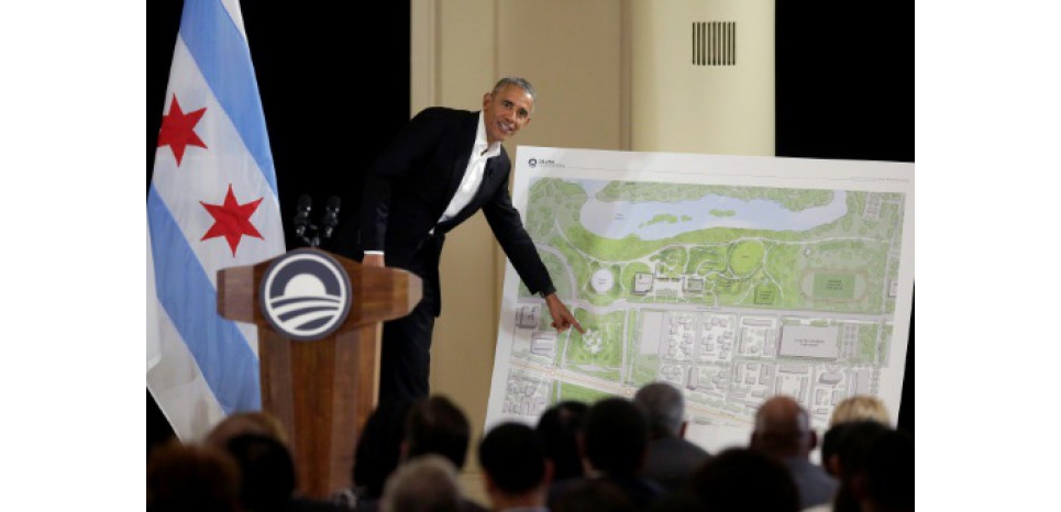 Etats-Unis: Obama présente sa future bibliothèque présidentielle