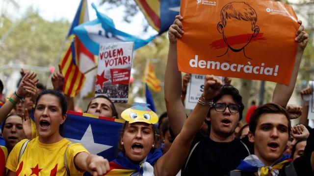 Catalogne : les étudiants dans la rue
