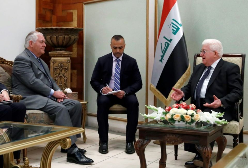 Abadi réfute devant Tillerson ses propos sur les "milices iraniennes"