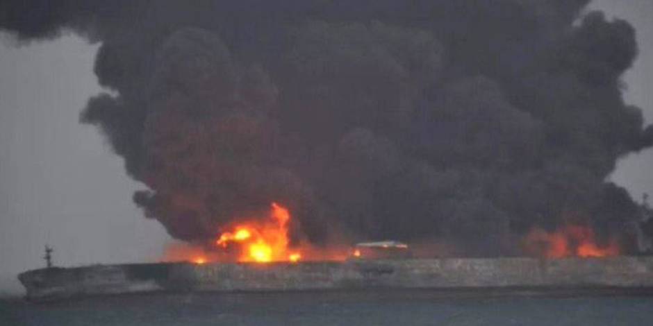 Chine: un pétrolier iranien en feu après une collision, 32 disparus