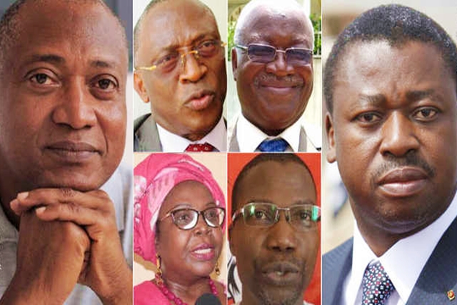 Faure Gnassingbé et ses principaux opposants
