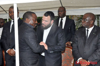 Dan Gertler ici avec le président Kabila