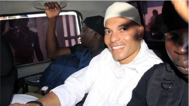 Karim Wade lors de sa détention préventive