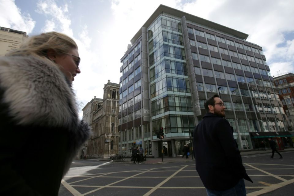 Le siège de Cambridge Analytica à Londres