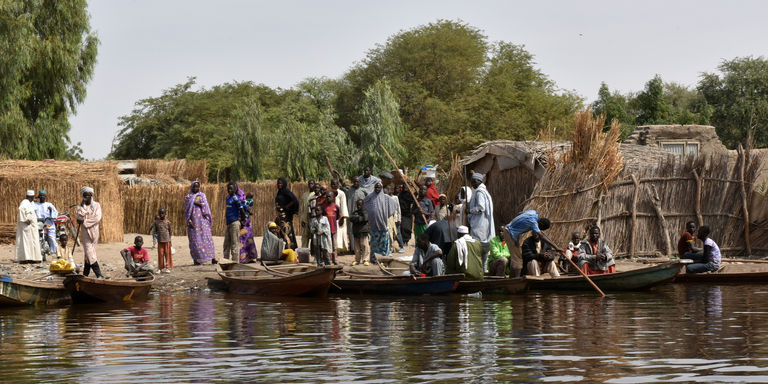 Des habitants d'une île du Lac Tchad