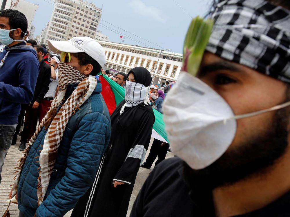 Défilé à Casablanca contre le transfert de l'ambassade américaine à Jérusalem