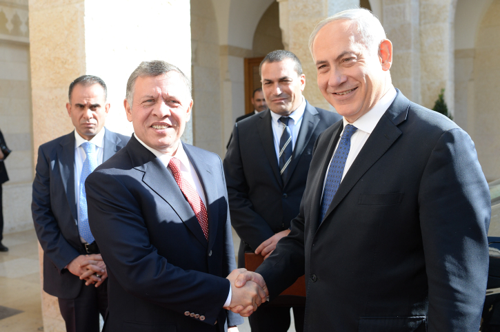 Benjamin Netanyahu a rencontré le roi Abdallah II en Jordanie
