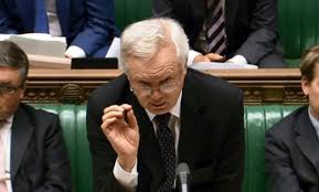 Le ministre du Brexit David Davis le 20 janvier au parlement britannique