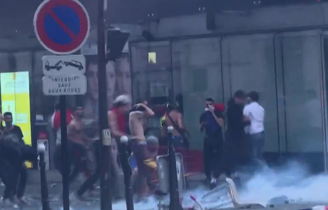 Mondial-2018: à Paris, des casseurs pillent une galerie marchande des Champs-Élysées