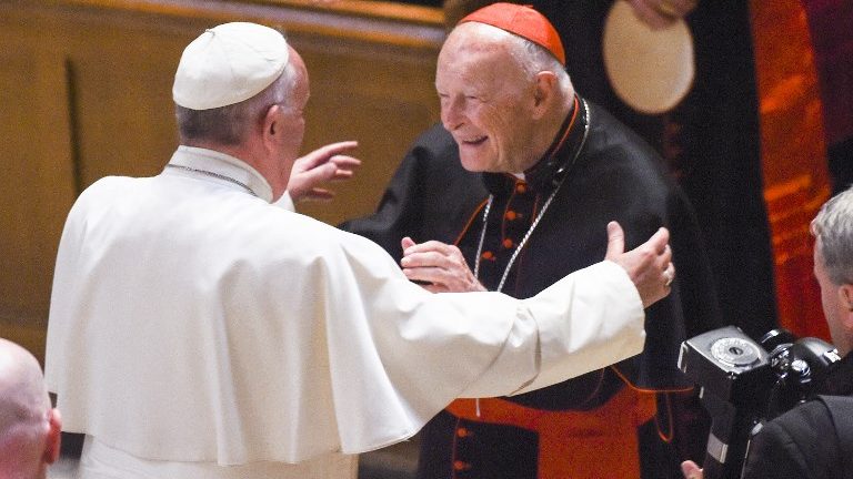 Le Pape François et le Cardinal américain McCarrick