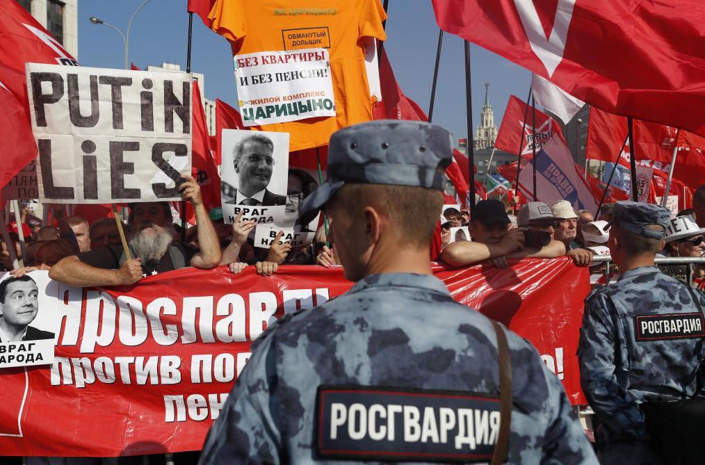 Russie: 3.000 manifestants à Moscou contre la réforme des retraites