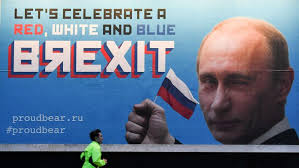 A Londres, des affiches pour "célébrer" le rôle de la Russie dans le vote du Brexit