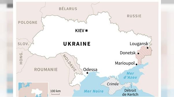 Mer d'Azov: Kiev acuse Moscou d'avoir capturé trois de ses navires après leur avoir tiré dessus