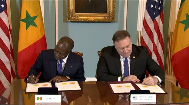 Le secrétaire d’État US Michael Pompeo rencontre le PM sénégalais Mahammed Boun Abdallah Dionne