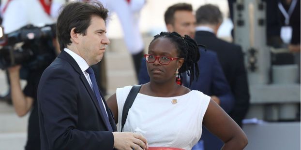 Sylvain Fort, directeur de la communication de l'Elysée, avec Sybeth Ndiaye