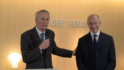 Jean Dominique Senard (g) et Thierry Bolloré