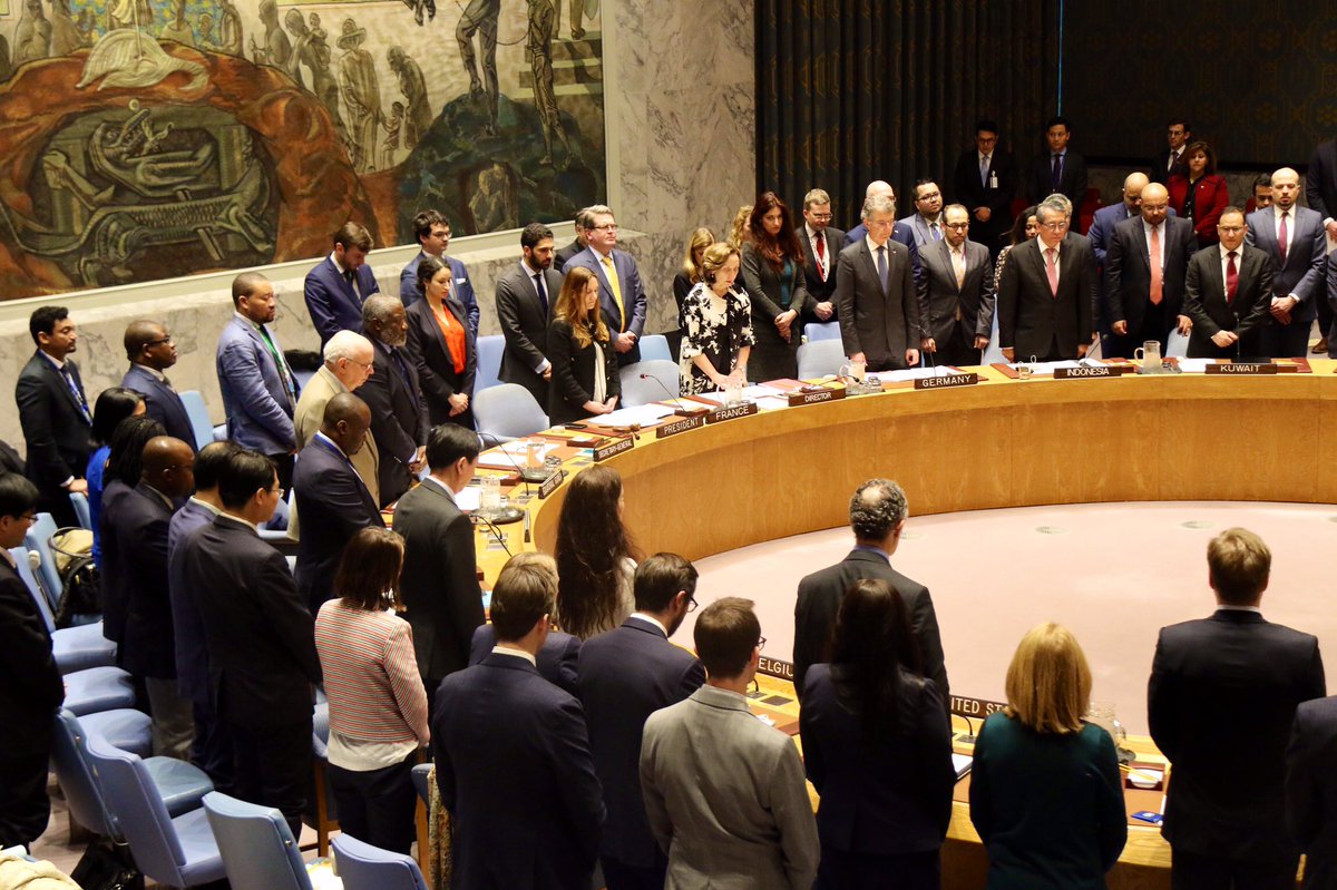 Le conseil de sécurité des Nations-unies a observé ce vendredi une minute de silence à la mémoire des victimes de Christchurch