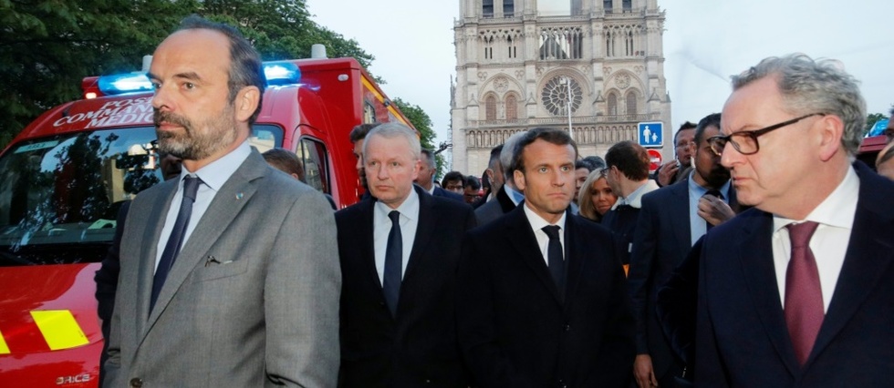 Notre-Dame: Macron va sur place, partage l'"émotion de toute une nation"