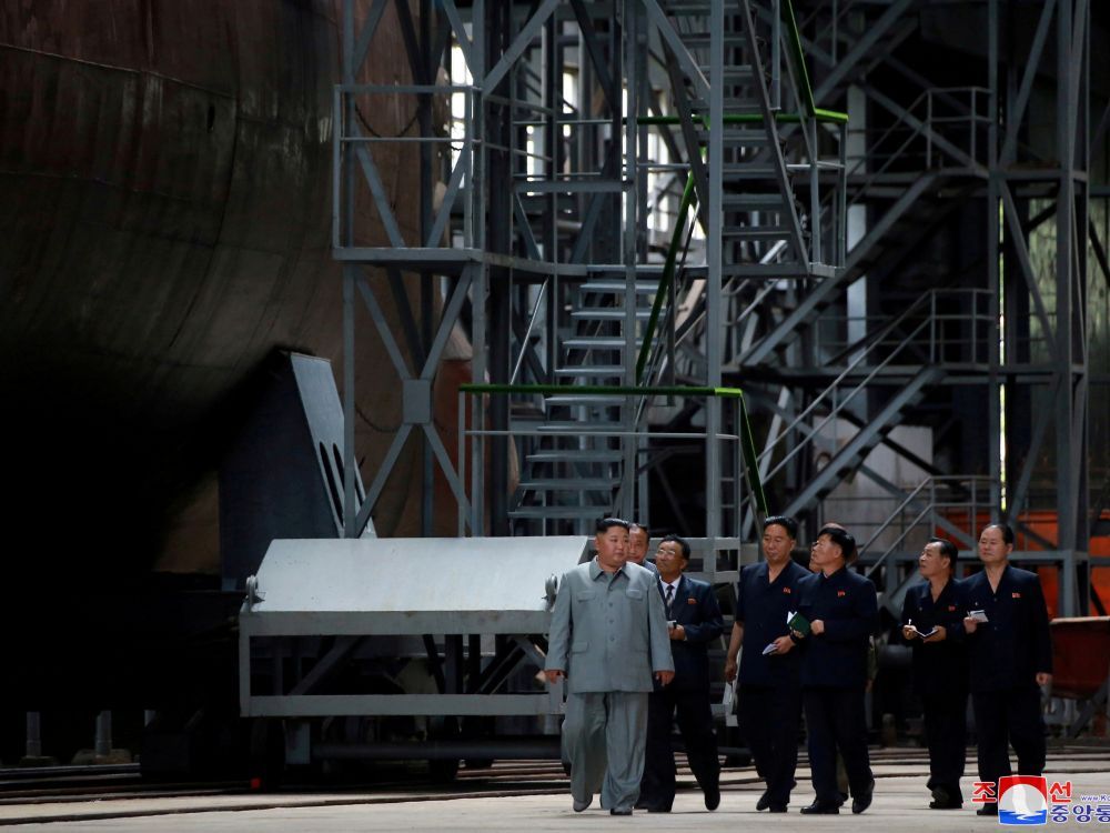 Kim Jong-un a inspecté un nouveau sous-marin nord-coréen