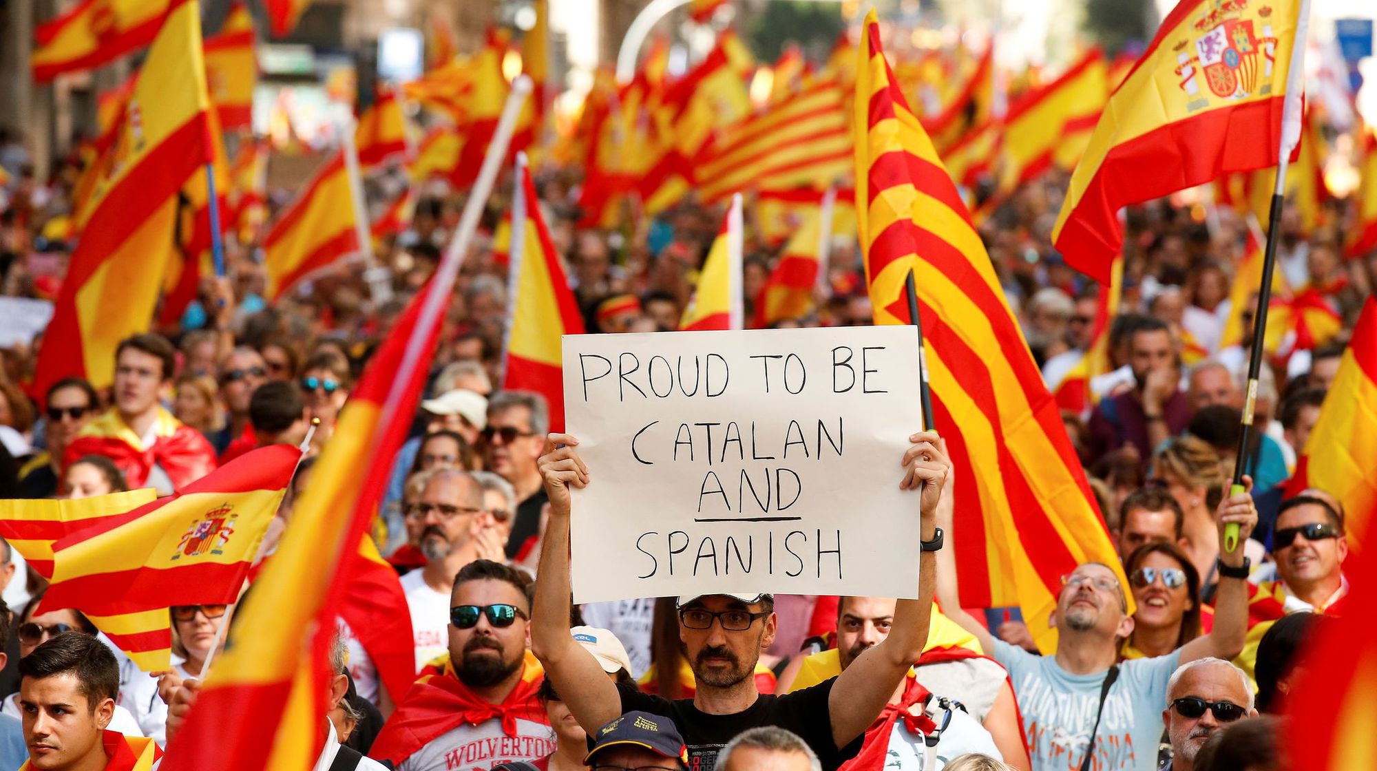 Rassemblement contre l'indépendance à Barcelone