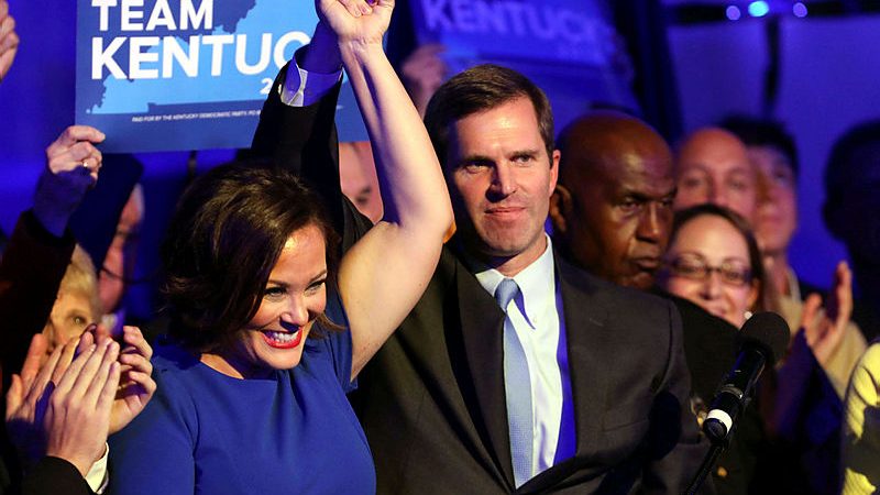 Andy Beshear, candidat démocrate vainqueur dans le Kentucky